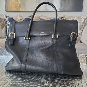 Large Vintage Leather Gucci Bag